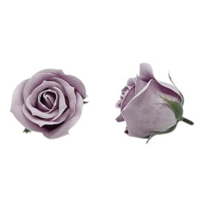 Antik lila szappanrózsa fej (6x6 cm)