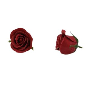 Bordó szappanrózsa fej (6x6 cm)